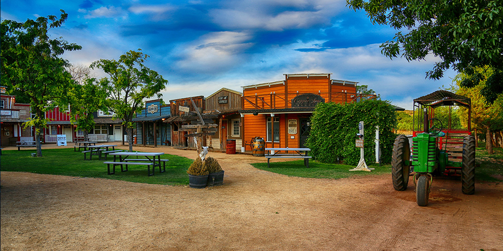 town scene at Blazin M Ranch